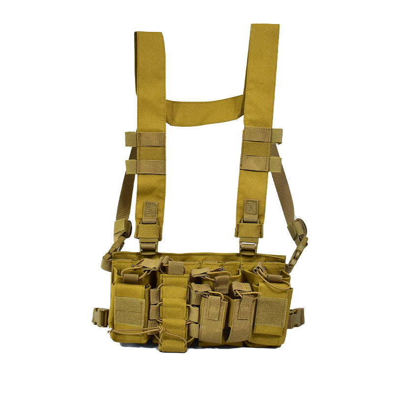 Tactical chest vest with upgraded detachable lightweight equipment pack for wargame GBTV008