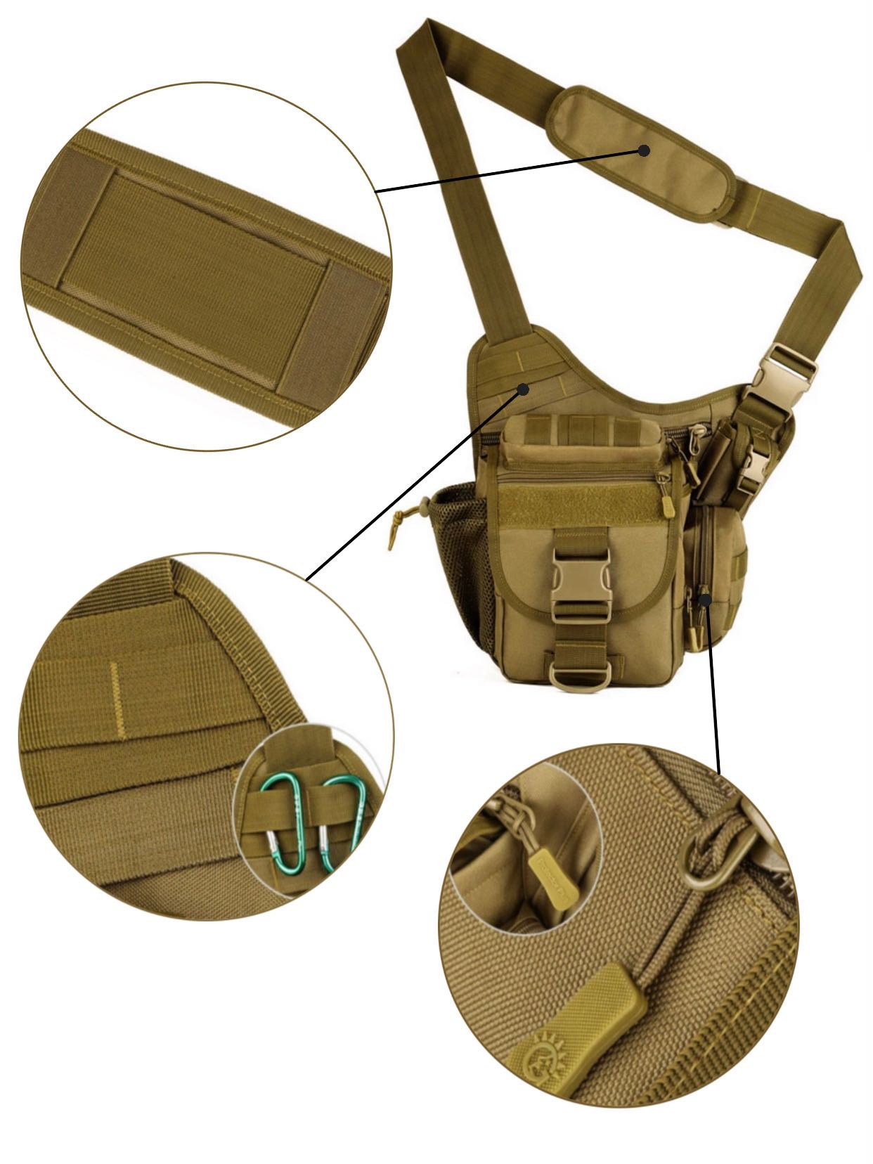 One-shoulder saddle bag, outdoor multifunctional messenger bag that can put down SLR cameras GBSB010