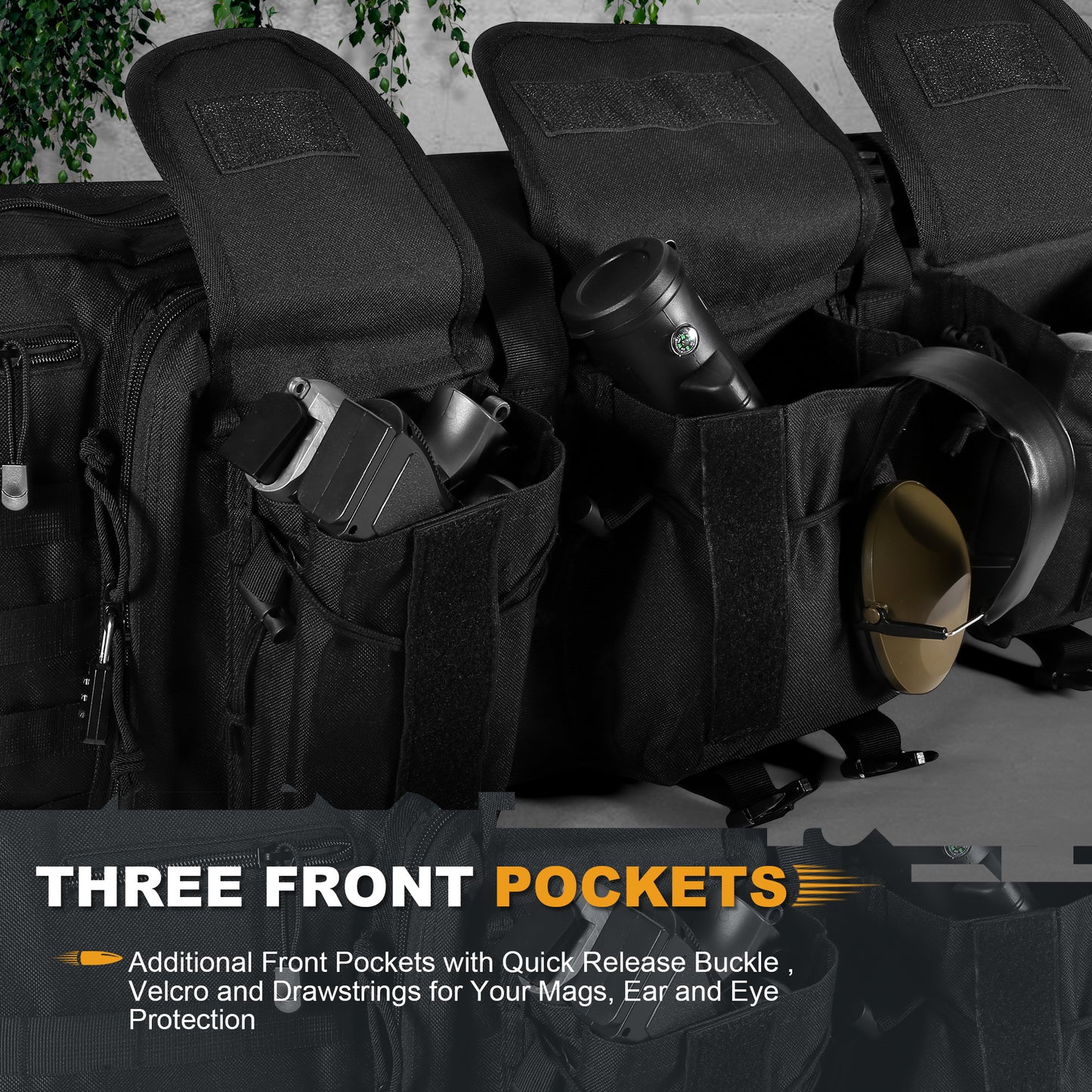 Double Rifle Backpack with Molle System for Outdoor Shooting GBRB001